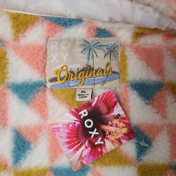 NWT Roxy Originals Women's Great Divide Print Vest Sweater XL - Picture 10 of 10